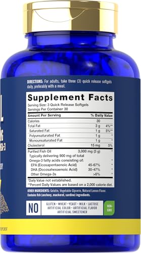 Suplemento Omega 3 en cápsulas
