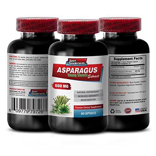 suplemento orgánico de espárragos 600 mg