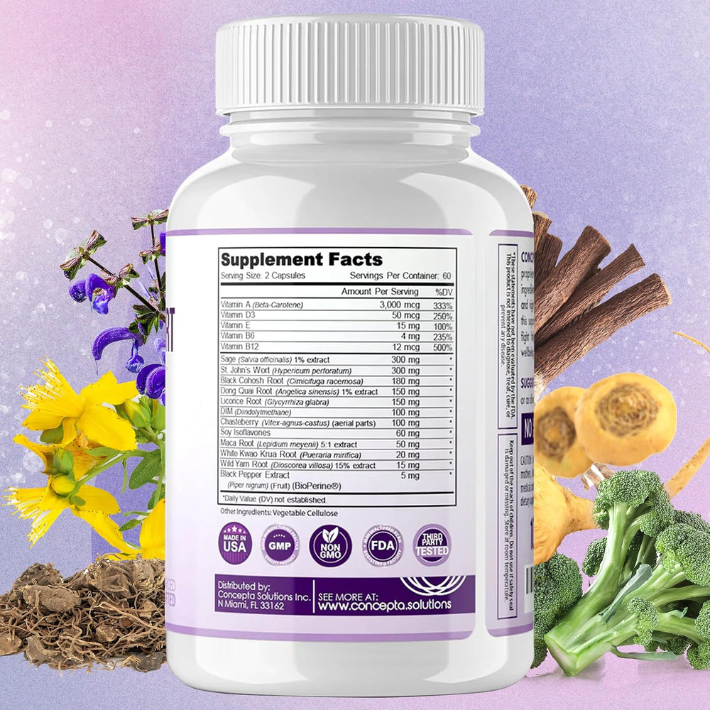 Suplemento para menopausia 120 cápsulas