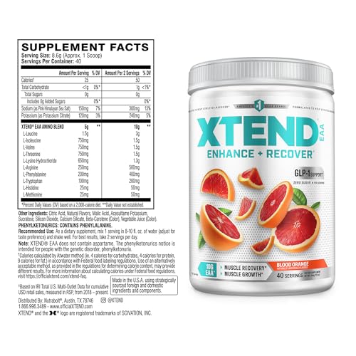 suplemento para recuperación muscular Xtend