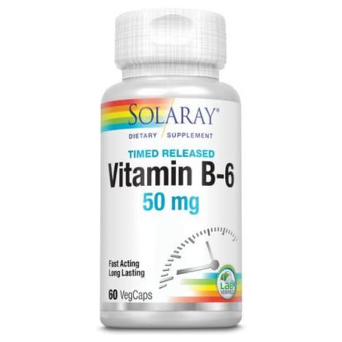 suplemento Solaray B-6 beneficios para la salud
