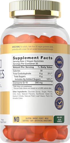 suplemento vegano CoQ10 200 mg