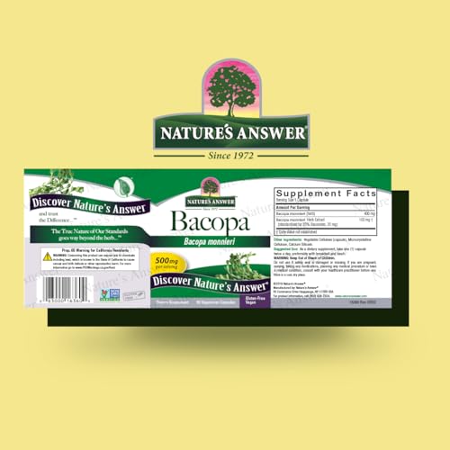 Suplemento vegano de Bacopa Monnieri