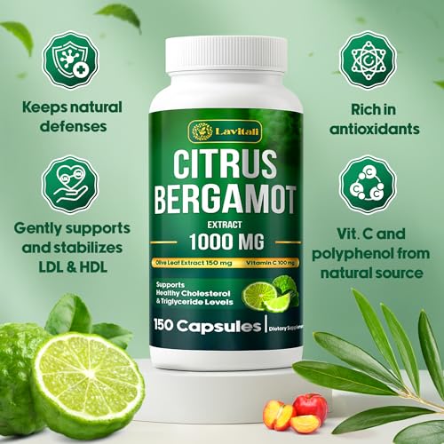 suplemento vegano de bergamota 1000mg