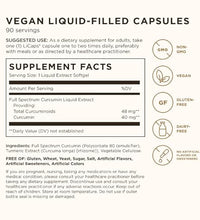 Suplemento vegano de curcumina efectiva
