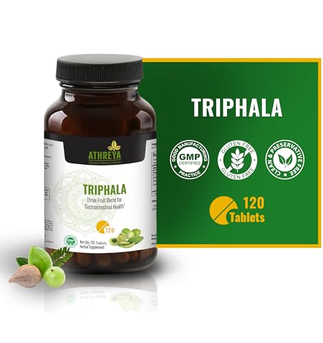 Suplemento vegano Triphala de Athreya Herbs