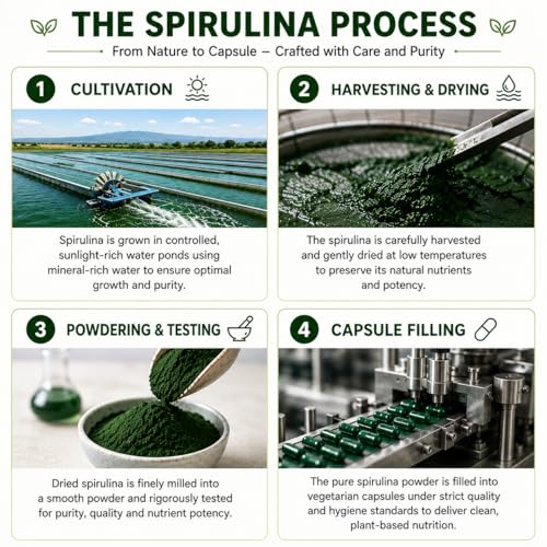 suplemento vegetal de espirulina Saptamveda