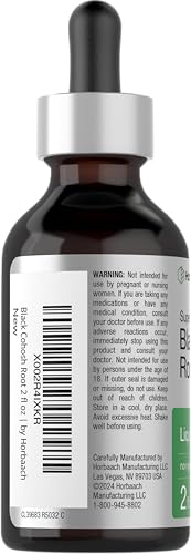 Suplemento vegetariano de cohosh negro