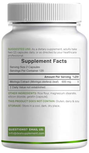 suplemento verde de moringa natural