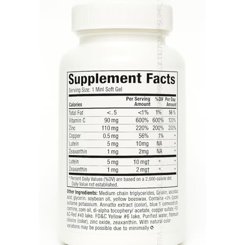 suplemento visual con zeaxantina y antioxidantes