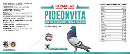 suplemento vitamínico completo para palomas