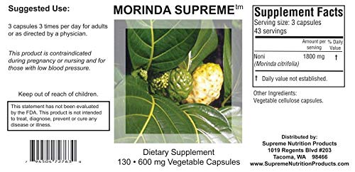 suplemento vitamínico Morinda Supreme