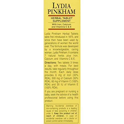 suplemento vitamínico natural Lydia Pinkham