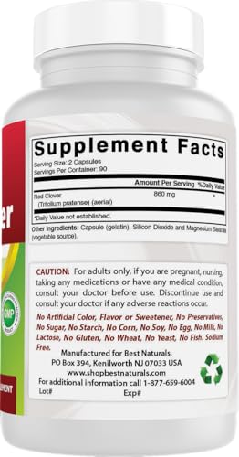 Suplemento vitamínico Trébol Rojo efectivo