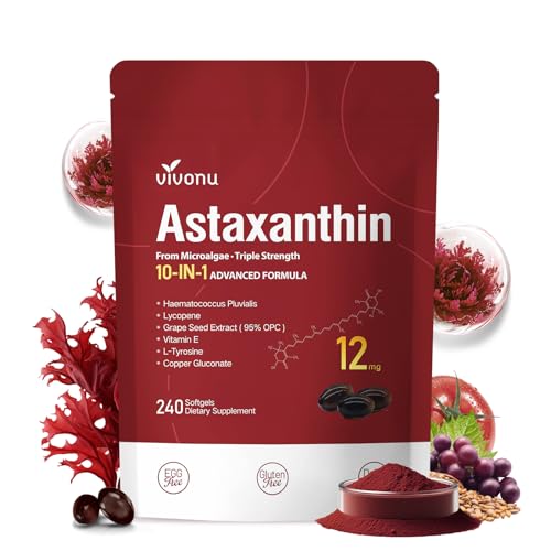 Suplementos de astaxantina antioxidantes
