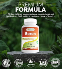 suplementos de boro Best Naturals calidad