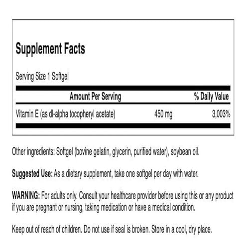 Swanson 60 cápsulas de Vitamina E