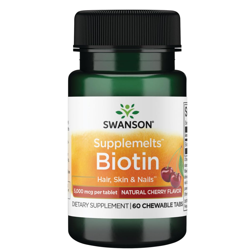Swanson Biotina 5000 mcg masticables