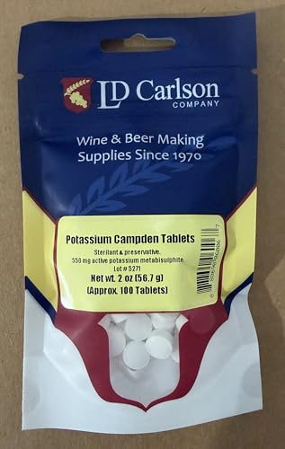 tabletas campden metabisulfito potasio 550 mg