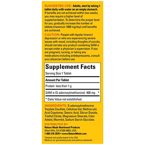 tabletas de 400 mg para salud emocional