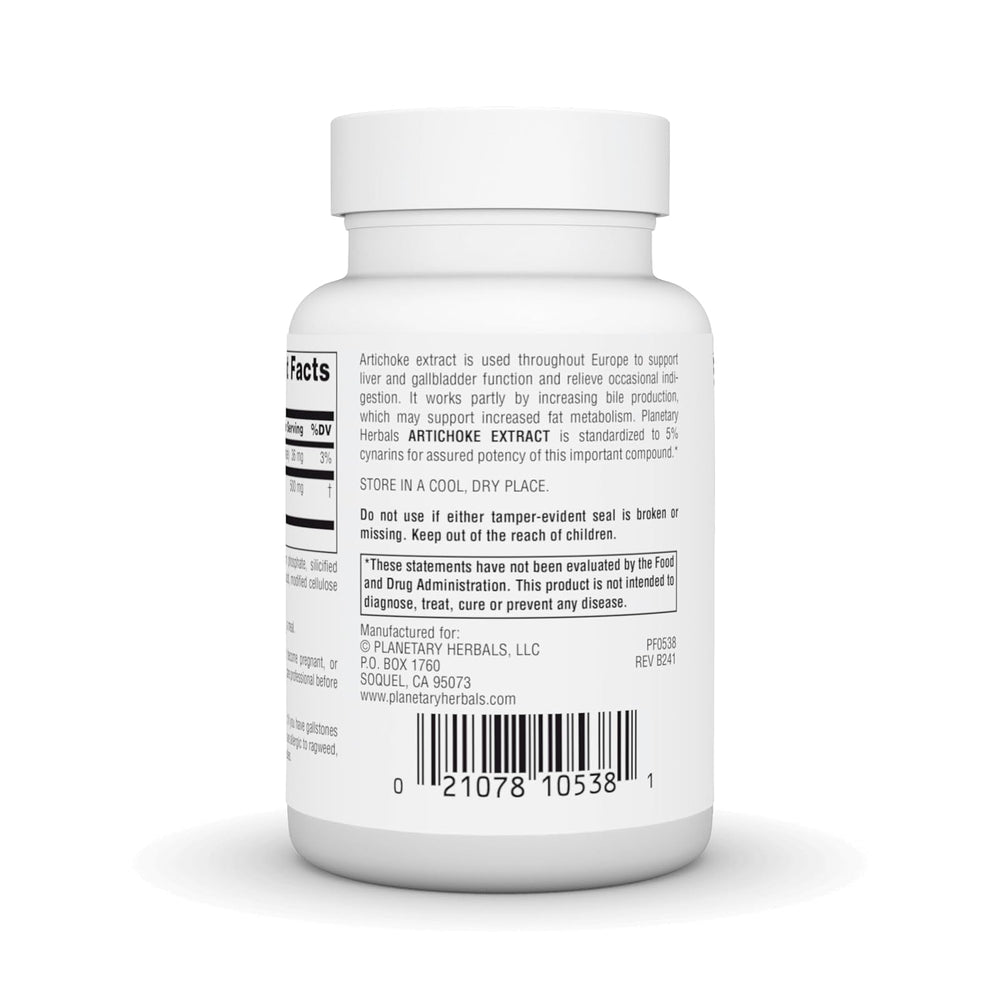 Tabletas de alcachofa 500 mg