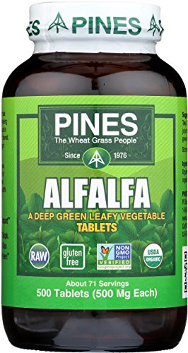 tabletas de alfalfa orgánica para energía