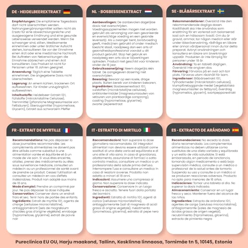 tabletas de arándano para antioxidantes