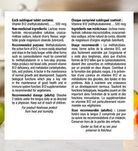tabletas de B12 para bienestar diario