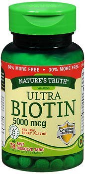 tabletas de biotina para cabello fuerte