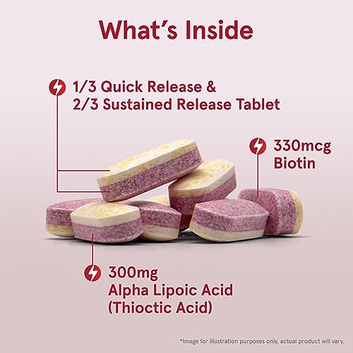 tabletas de biotina y ácido lipoico