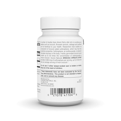 tabletas de brócoli Source Naturals
