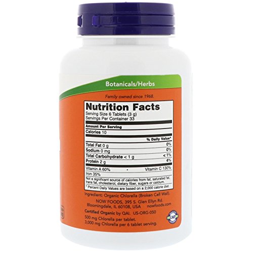 Tabletas de chlorella para detoxificación