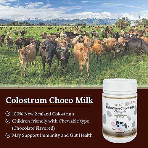 tabletas de colostrum con chocolate