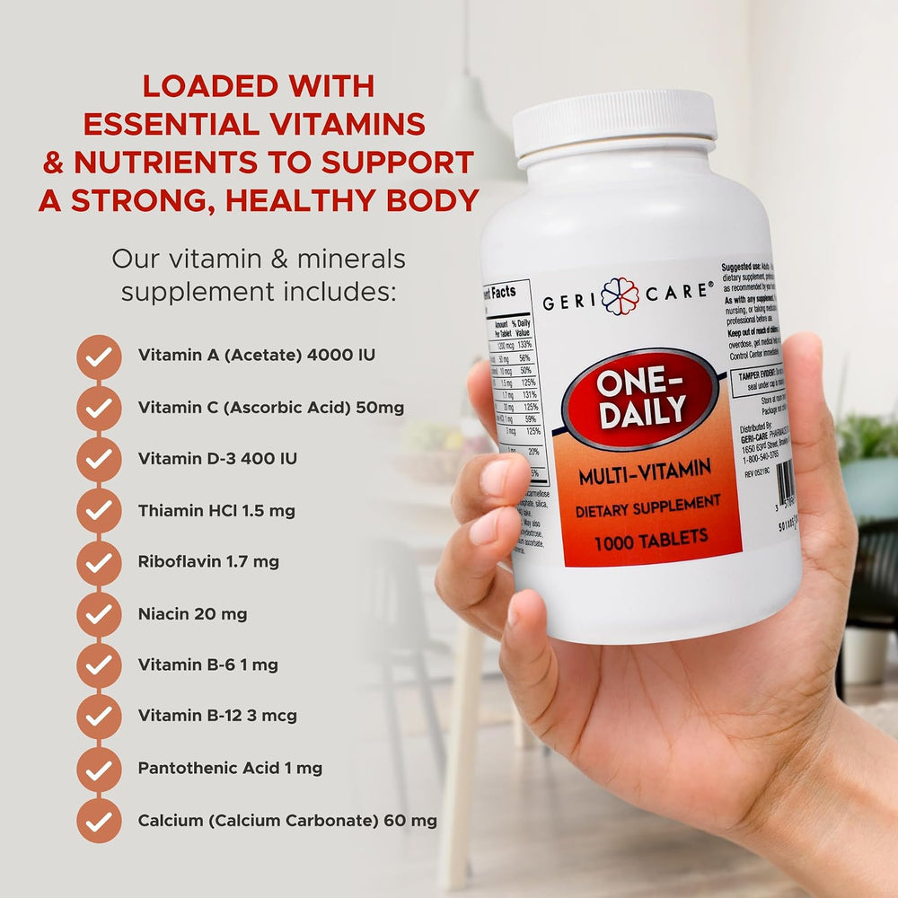 Tabletas de GeriCare multivitamínico