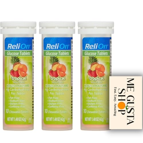 tabletas de glucosa relion sabor frutas tropicales