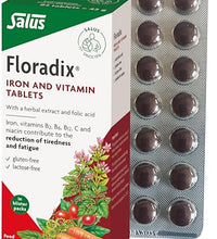 tabletas de hierro Floradix para energía