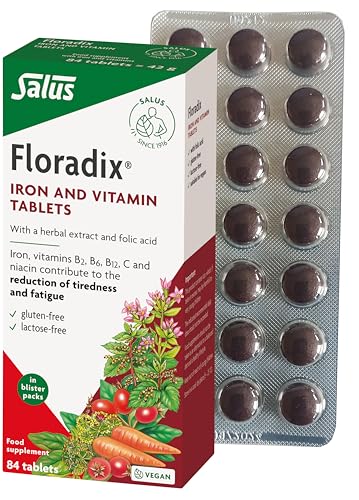 tabletas de hierro Floradix para energía