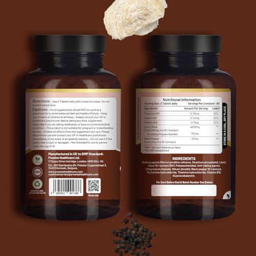 tabletas de hongo melena de león 4000mg