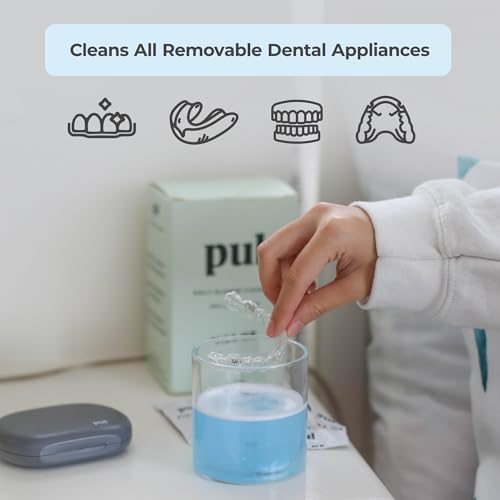 tabletas de limpieza para dentaduras transparentes