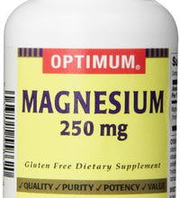 tabletas de magnesio optimum 250 mg