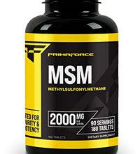 tabletas de MSM Primaforce 2000mg beneficios