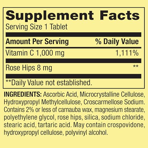 tabletas de rosa mosqueta y vitamina C