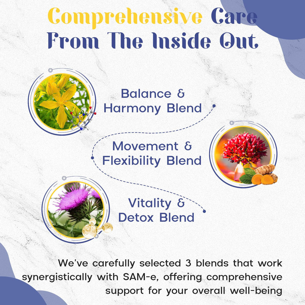Tabletas de SAM-e con 5-HTP
