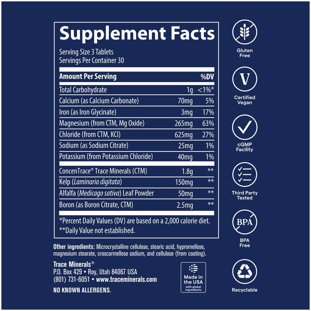 tabletas de Trace Minerals