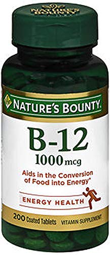 tabletas de vitamina B-12 para energía