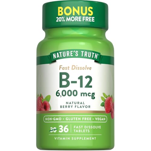 tabletas de vitamina B-12 sabor a baya