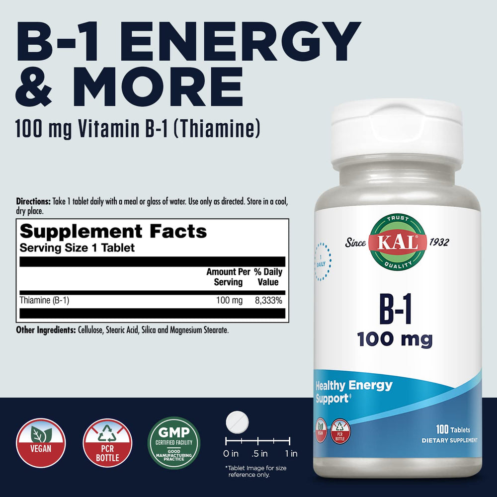 tabletas de Vitamina B1 KAL