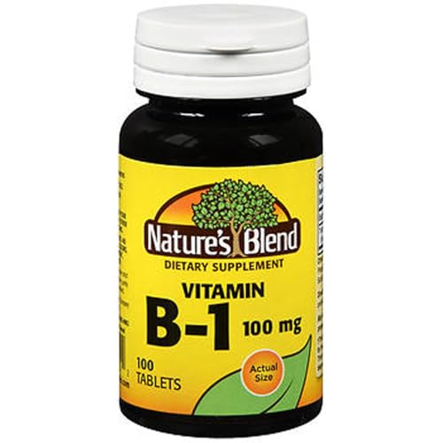 tabletas de vitamina B1 Nature's Blend 100 mg