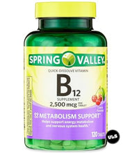 tabletas de vitamina B12 disolución rápida