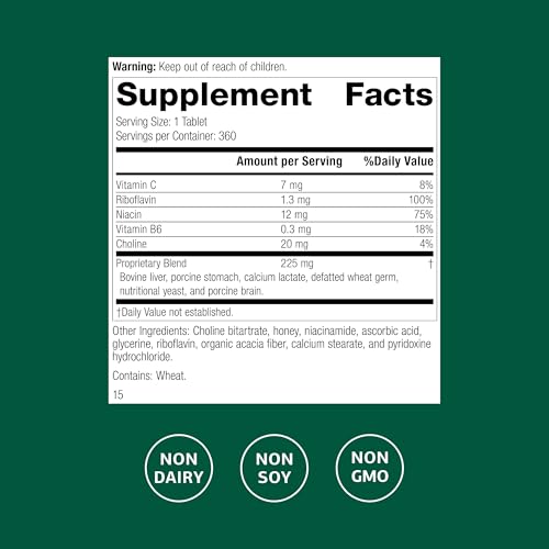 Tabletas de Vitamina B2 Standard Process